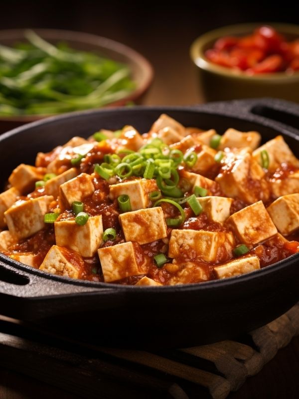 veganské mapo tofu na pánvičce